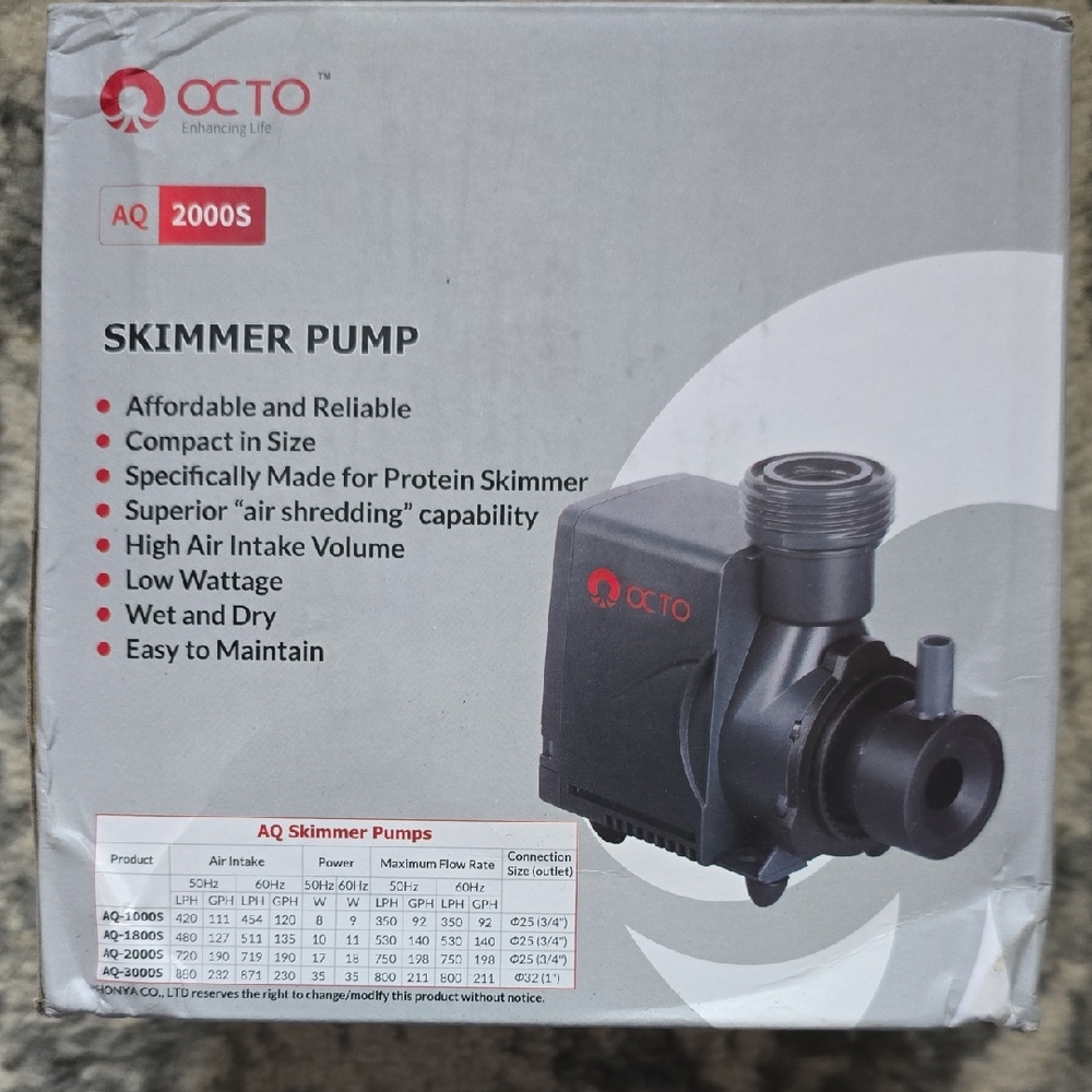 Black Skimmer Pump with Technical Design